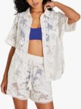 Accessorize Lace Beach Shirt, Ivory