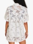 Accessorize Lace Beach Shirt, Ivory