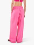 Accessorize Crinkle Beach Trousers, Pink