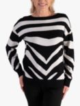 chesca Zebra Jumper, Black/White