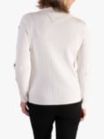 chesca Cowl Neck Jumper, White