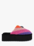 Kurt Geiger London Kensington Faux Teddy Flatform Slippers, Multi