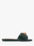 Kurt Geiger London Kensington Eagle Slider Sandals, Dark Green