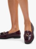 Carvela Manor Patent Slip On Loafers, Red Wine