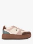 KG Kurt Geiger Kick Skater Colour Block Flatform Trainers, Pink/Multi