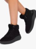 KG Kurt Geiger Later Faux Fur Cuff Hi-Top Ankle Boots