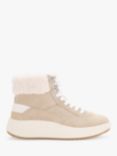 KG Kurt Geiger Later Faux Fur Cuff Hi-Top Ankle Boots, Taupe