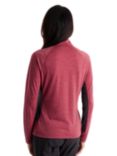 Rohan Women's Alta Merino Zip Neck Base Layer Top, Carissa Red Marl