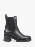 Jones Bootmaker Darrah Leather Chunky Chelsea Boots, Black