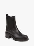 Jones Bootmaker Darrah Leather Chunky Chelsea Boots, Black