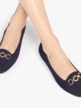 Jones Bootmaker Sienne Suede Loafers, Navy