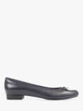 Jones Bootmaker Soleil Leather Ballet Flats, Navy