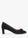 Jones Bootmaker Zelda Suede Bow Heeled Courts