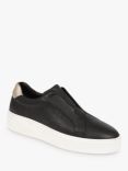 Jones Bootmaker Fernanda 2 Leather Slip-On Trainers, Black