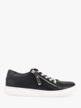 Jones Bootmaker Padova 2 Leather Lace-Up Trainers, Black