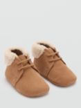 Mango Baby Leo Suede Boots, Camel