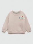 Mango Kids' Forest Adventure Sweatshirt, Beige