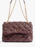 Paradox London Oberon Quilted Shoulder Bag, Burgundy