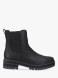 ONLY Bennet Water Resistant Leather Chelsea Boots, Black