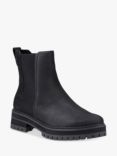 ONLY Bennet Water Resistant Leather Chelsea Boots, Black