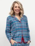 Cyberjammies Montana Check Pyjama Top, Blue