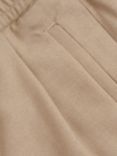 Reiss Kids' Brighton Elasticated Waist Trousers, Soft Camel Brown