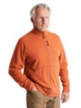 Rohan Men's Microgrid Fleece Jacket, Slate Grey, Copper Orange