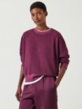 HUSH Marley Relaxed Sweatshirt, Wine Red