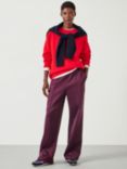 HUSH Quaden Oversized Sweatshirt, Bright Red