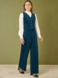 Yumi Cord Waistcoat, Teal