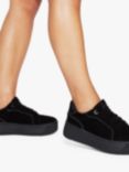 KG Kurt Geiger Lighter Suede Chunky Trainers, Black