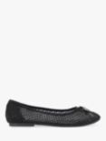 KG Kurt Geiger Mindy Suede Gem Embellished Mesh Ballerina Pumps, Black