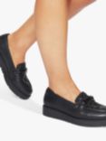 KG Kurt Geiger Morly Flatform Snaffle Trim Loafers, Black