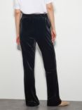 Monsoon Vada Velvet Trousers, Black