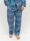 Cyberjammies Montana Check Pyjama Bottoms, Blue