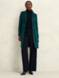 Hobbs Petite Cavendish Wool Coat, Kyanite Green