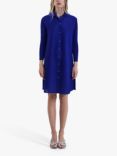 James Lakeland Pleated Shirt Dress, Blue