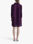 James Lakeland Pleated Shirt Dress, Purple