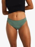 Modibodi Au Naturel Seamfree Moderate to Heavy Absorbency Period Bikini Knickers, Oasis Green