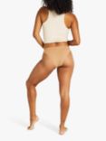 Modibodi Au Naturel Seamfree Hi-Leg Cheeky Brief Period Knickers, Light-to-Moderate Absorbency, Tawny