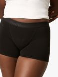 Modibodi Teen Hipster Boyshort Period Knickers, Moderate to Heavy Absorbency, Black