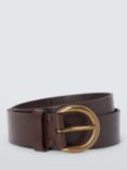 John Lewis Julia Leather Jeans Belt, Brown