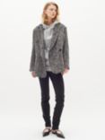 InWear Kiela Wool Blend Blazer, Black/White