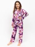 Minijammies Kids' Floral Pyjama Set, Purple