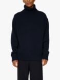 J.Lindeberg Todd Heavy Knit Slim Fit Turtleneck Jumper, Jl Navy