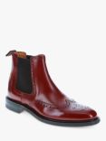 Jones Bootmaker Chigwell Leather Brogue Chelsea Boots, Walnut