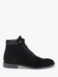 Jones Bootmaker Docklands Suede Lace-Up Ankle Boots, Black