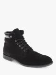 Jones Bootmaker Docklands Suede Lace-Up Ankle Boots, Black