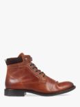 Jones Bootmaker Docklands Leather Lace-Up Ankle Boots, Dark Tan