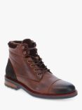 Jones Bootmaker Dusseldorf Leather Lace Up Ankle Boots, Brown